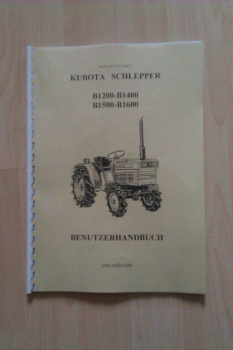 Bedienungsanleitung kubota - kubota, b