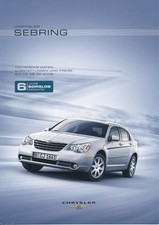 Chrysler - Sebring - Preise - Ausstattung - 03/08 - Deutsch - nl-Versandhandel