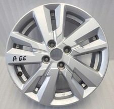 1x Alufelge 16 Zoll 6.0" 4x100 50ET Glanz Silber Nissan Micra I Note E12