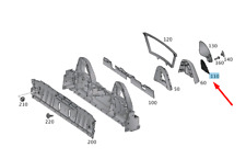 NEU MERCEDES-BENZ SLK R172 UBERROLLBUGEL ZUGANSCHLAG A17286800099051 ORIGINAL