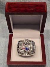 Super Bowl 38 Ring Metall 2002 XXXVIII New England Patriots NEU mit Box