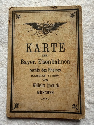 Karte der bayer - karte, eisenbahnen