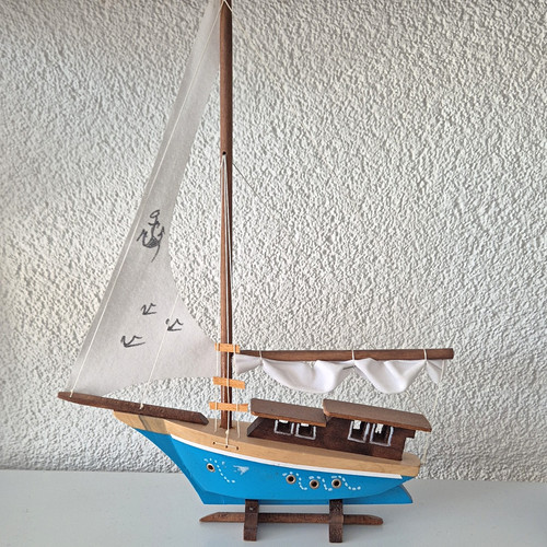 Segelboot holz standmodell - segelboot,