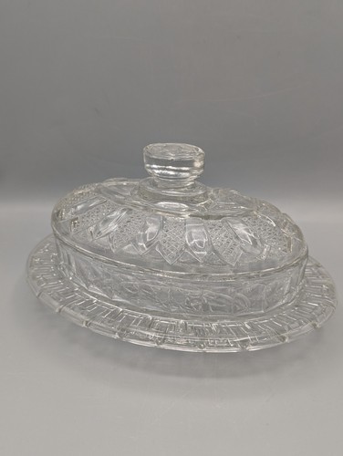 Antike butterdose pressglas - antike,