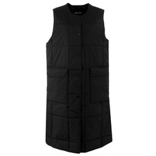 PIECES Damen Maxi Steppweste