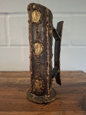 Unikat Vase Krug Metall In