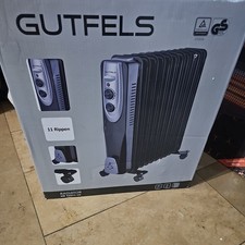 Gutfels HR 32011 Öl Radiator Heizgerät Heizung 11 Rippen Schwarz 2500 Watt