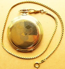 gute HERREN TASCHENUHR "Zentra", Sprungdeckel, vergoldet, gute Funktion, ab 1930
