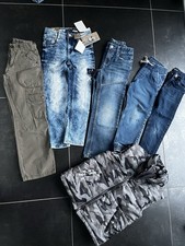 Jungen Bekleidungspaket 128 - 6 Teile Frühjahr Herbst, Jeans, Hosen, Weste