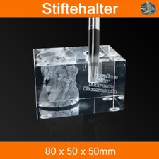 Stifthalter 3D Glas