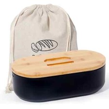 SCHWARZ Brotbox mit Deckel -