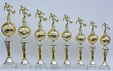 8er-Serie Pokal Pokale Fußball Figuren "on Fire 2.0" inkl. Gravuren