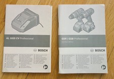 Nur die Betriebsanleitungen von Bosch GSR GSB 14,4V-LI/18 V-LI und AL1820 CV