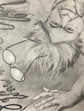 Bazon Brock Portrait - Signierte numm. Orig. Radierung von Christian Mischke