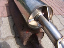 P3 NVA Geländewagen Auspuff