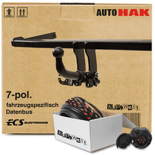 AHK abnehmbar für VW T6.1 Kasten/Bus 10.2019-jetzt +ESatz 7poliger SET NEU