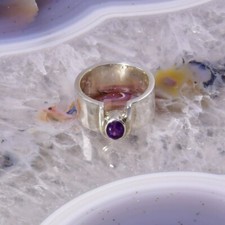 Amethyst Ring, 925er Silber