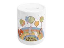 Spardose ♥ Taufe personalisiert mit Name, ♥ Waldtiere, Taufgeschenk Geldgeschenk