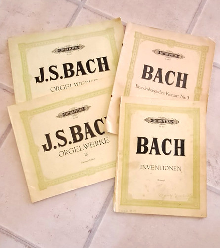 Bach alte notenhefte - ,