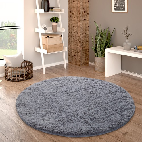 Hochflor teppich rund - teppich,