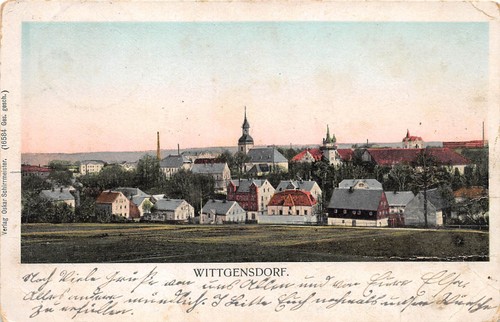 Wittgensdorf ortsansicht - ak,