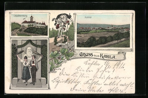 Kahla teilansicht - ak,