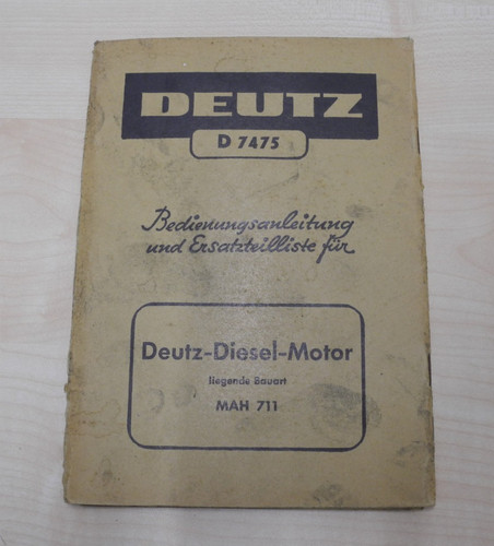 Deutz d7475 betriebsanleitung - d7475,