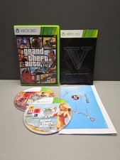 GRAND THEFT AUTO V + MAP & ANLEITUNG ( GTA 5 ) MICROSOFT XBOX 360 PAL KOMPLETT