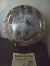 Porzellan Hundeteller Westie