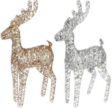 Beleuchtetes Rentier m Glitter