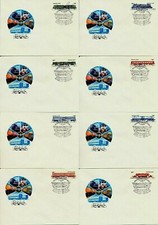 Eisenbahn, 1985 ●Loks,Waggons● 8x FDC Ersttagsbrief ● Sowjetunion UdSSR Russland