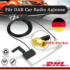 DAB+ Antenne Scheibenantenne mit Verstärker Antenne Auto KFZ SMB Klebeantenne
