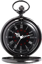 Vintage Taschenuhr, Retro Quarz Taschenuhr, Retro Taschenuhr Herren Mit Kette, K