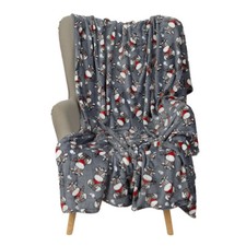 Plaid Matlei in Fleece Koralle