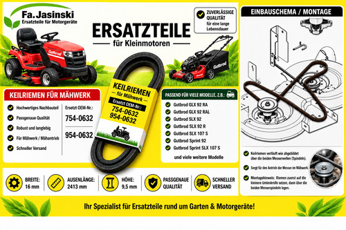Mähwerk keilriemen für - mähwerk,