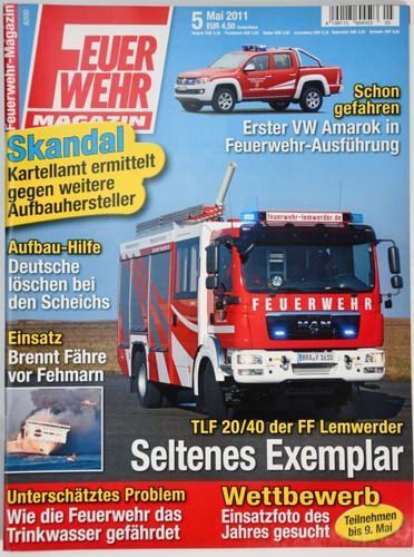 Feuerwehr magazin mai 2011 - feuerwehr-magazin,