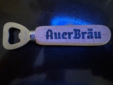 Flaschenöffner, Kapselheber Brauerei Auer Bräu Rosenheim mit Holzgriff 