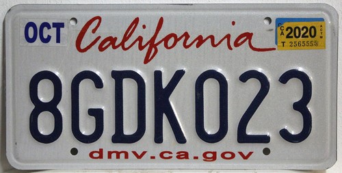 California nummernschild usa - california,