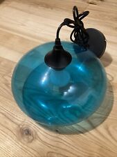 Glas Lampe blau