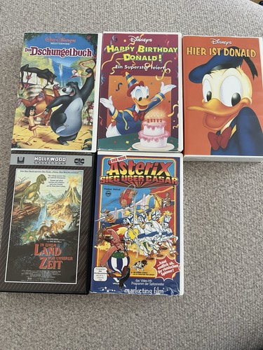 Vhs paket disney asterix - vhs,