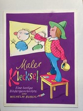 Originalzeichnung Maler Klecksel - 1965 Titelbild Kinderbuch S & S Wilhelm Busch