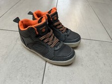 ✨ Skechers LED - Schuhe Sneaker Gr. 32 Grau Orange blinken USB ✨