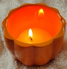 PartyLite Halloween Kürbis Herbst Dose Behälter ohne Deckel 