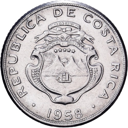 Costa rica centimos 1958 - 5, centimos,