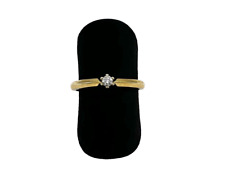 333/- 8kt Gold Ring, Diamant, ca. 0,08 ct, Gr. 56, Damen, Solitär, guter Zustand