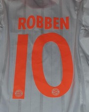 FC Bayern München Robben 10 oran. Flock Beflockung f. Trikot Spielertrikot z0345