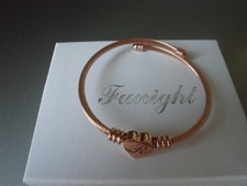  Armband Metall Edelstahl gedreht Buchstaben Herz & Liebe  ROSE