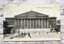 AK Paris Chambre Deputes Gebäude Architektur Personen Postkarte Vintage Deko alt