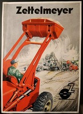 Original Zettelmeyer Hublader Typ L 500 Prospekt Broschüre 50er Jahre