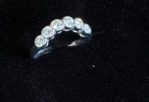 750 weißgold ring mit - ring, 6